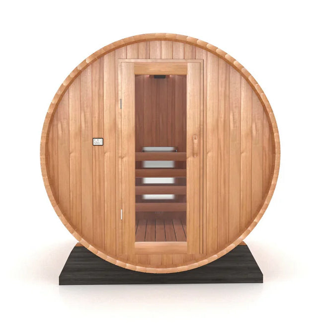 SAUNASNET® Simple Style Outdoor Wood Sauna Barrel 09