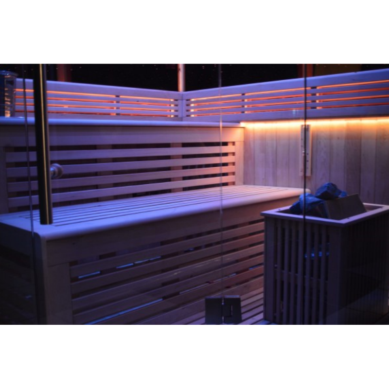 SAUNASNET® Indoor New Exclusive Mirror Steam Sauna Glass 13