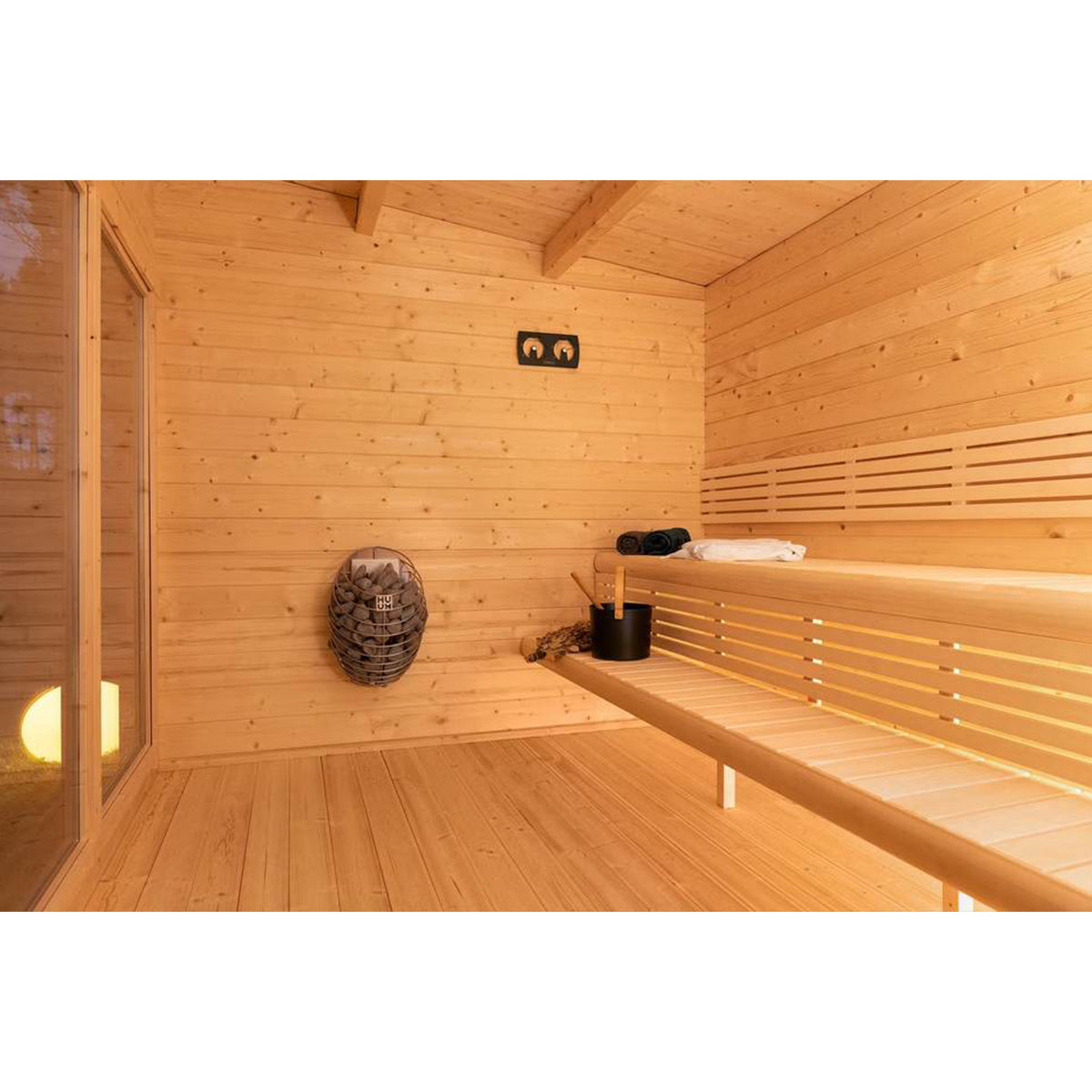 SAUNASNET® Large Cabin Sauna Upgraded Version Square 07