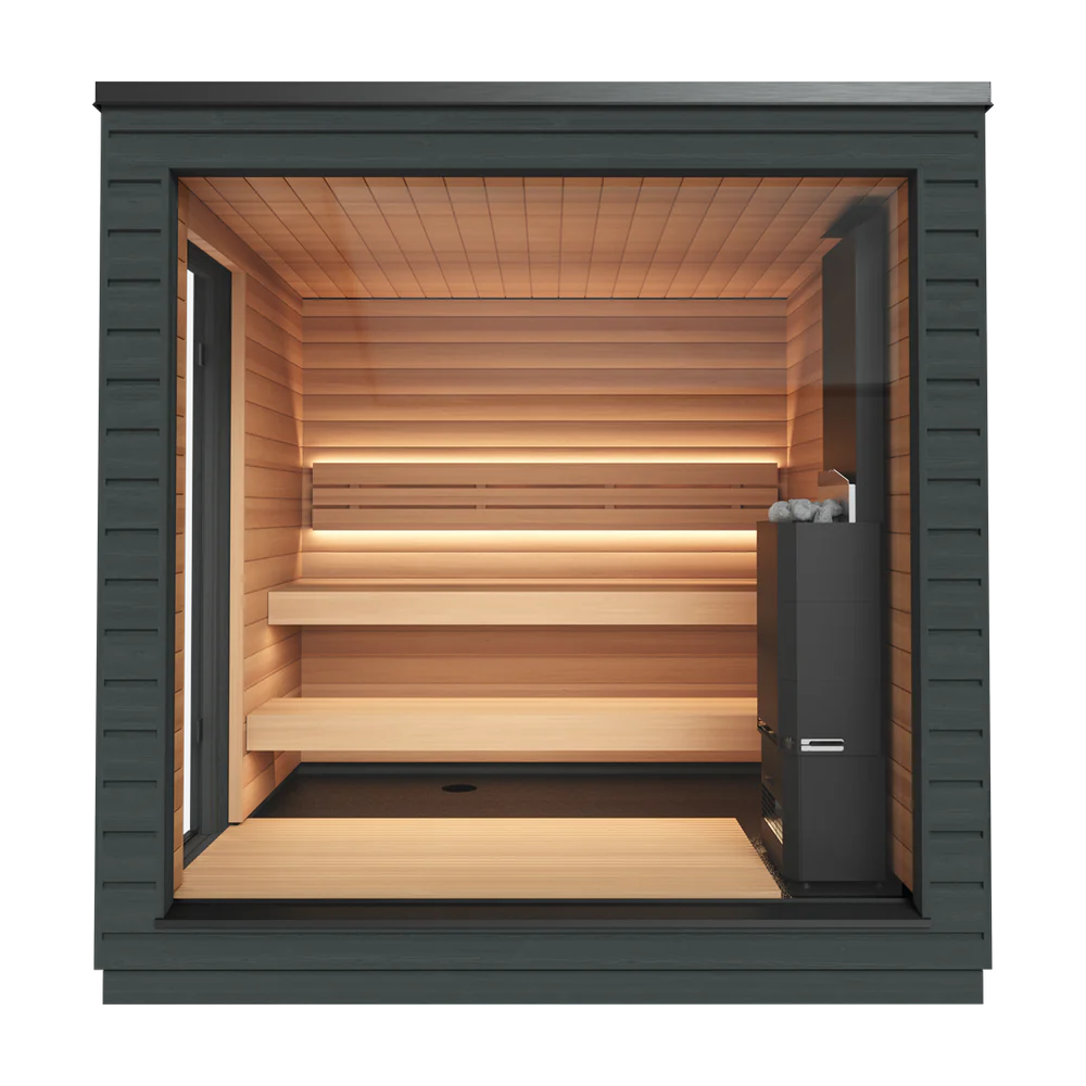 SAUNASNET® Outdoor Classic Sauna Black 01