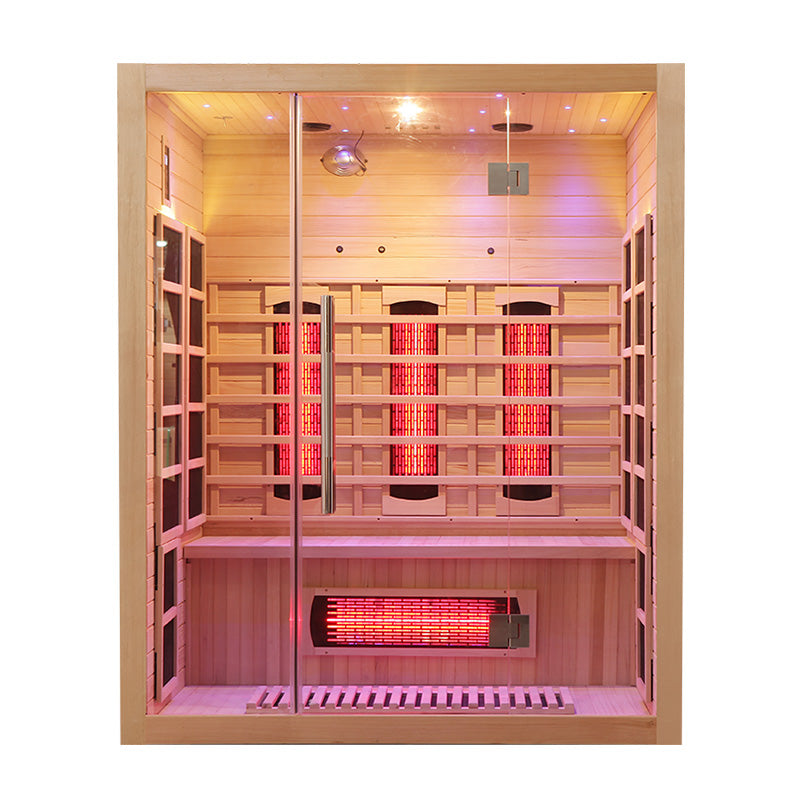 SAUNASNET® Full Spectrum Indoor Solid Wood Sauna Far Infrared 11