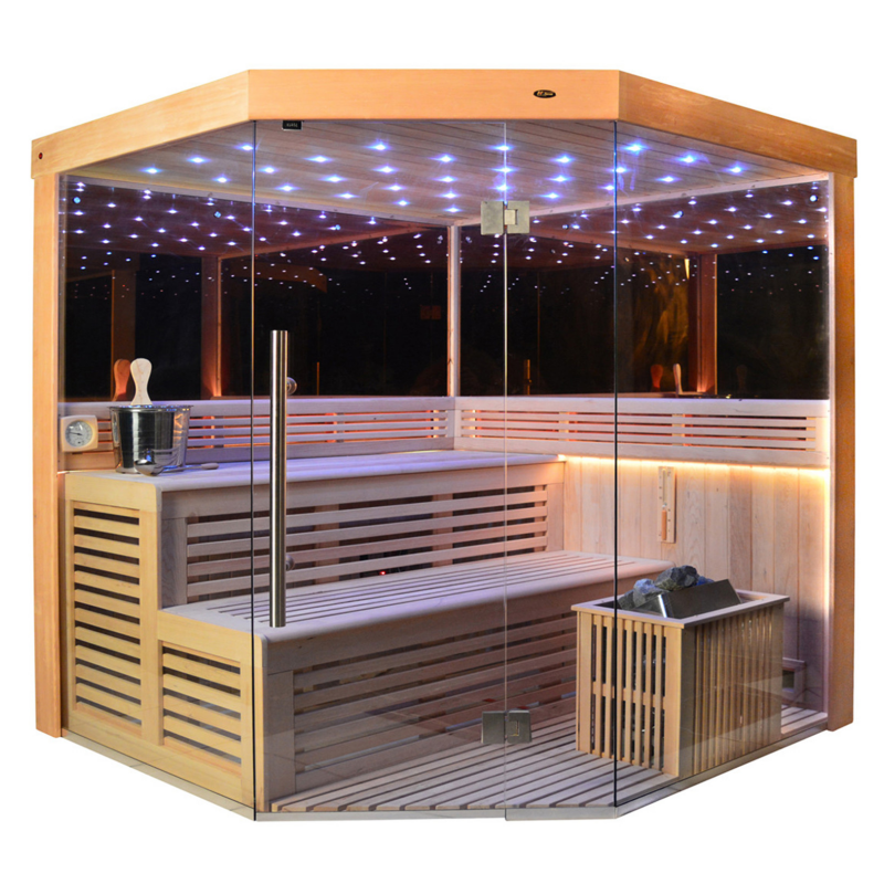 SAUNASNET® Indoor New Exclusive Mirror Steam Sauna Glass 13