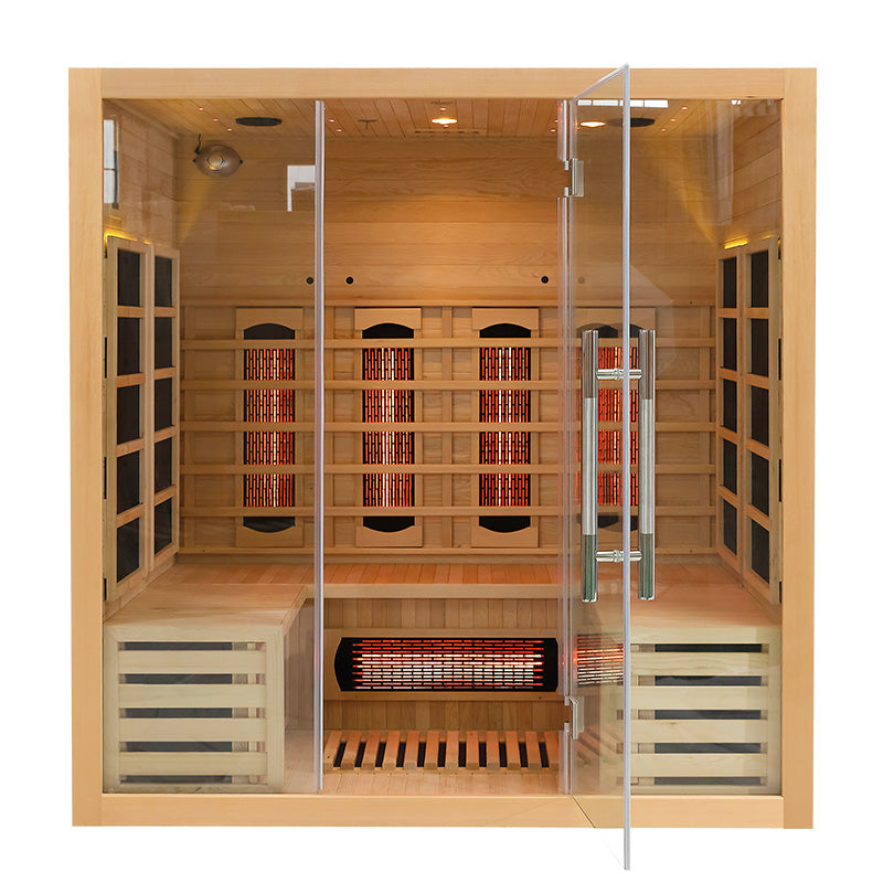 SAUNASNET® Full Spectrum Indoor Solid Wood Sauna Far Infrared 11