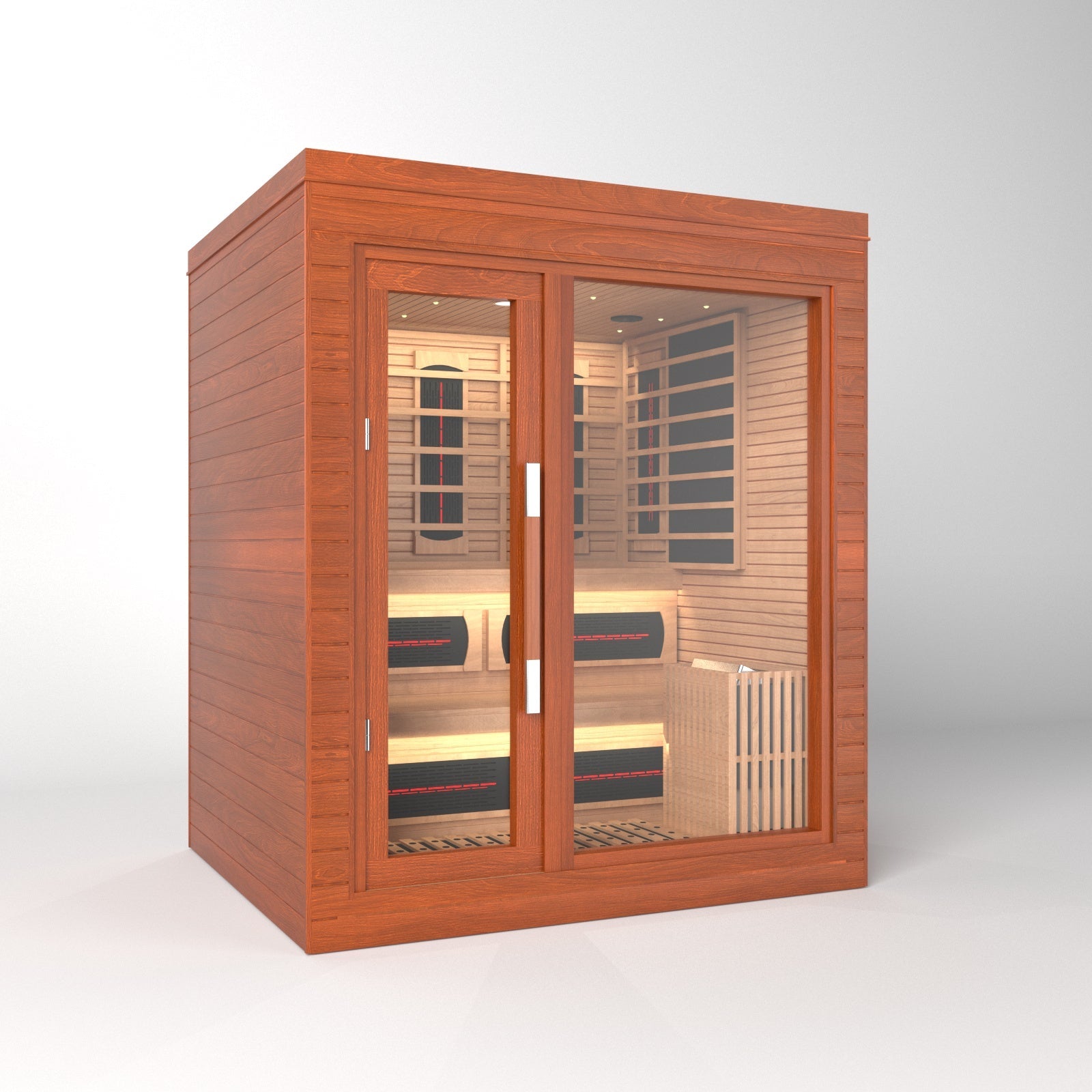 SAUNASNET® Indoor Dual-System Luxury Cabin Sauna Luna - 4