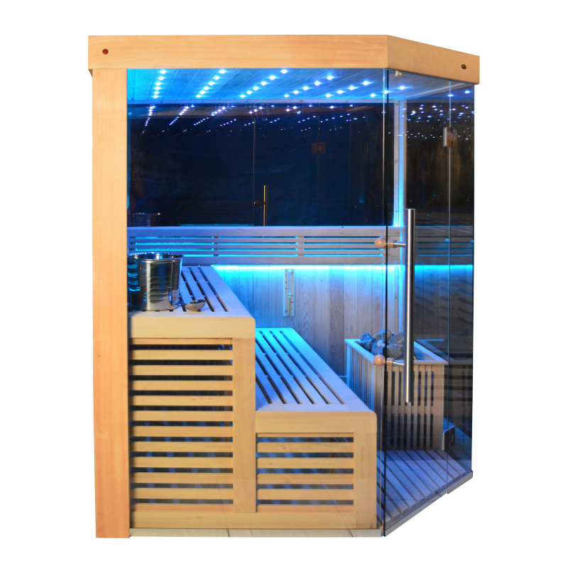 SAUNASNET® Indoor New Exclusive Mirror Steam Sauna Glass 13