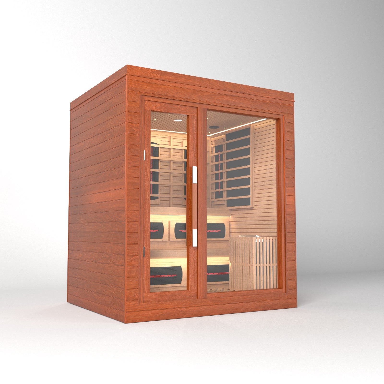 SAUNASNET® Indoor Dual-System Luxury Cabin Sauna Luna - 4