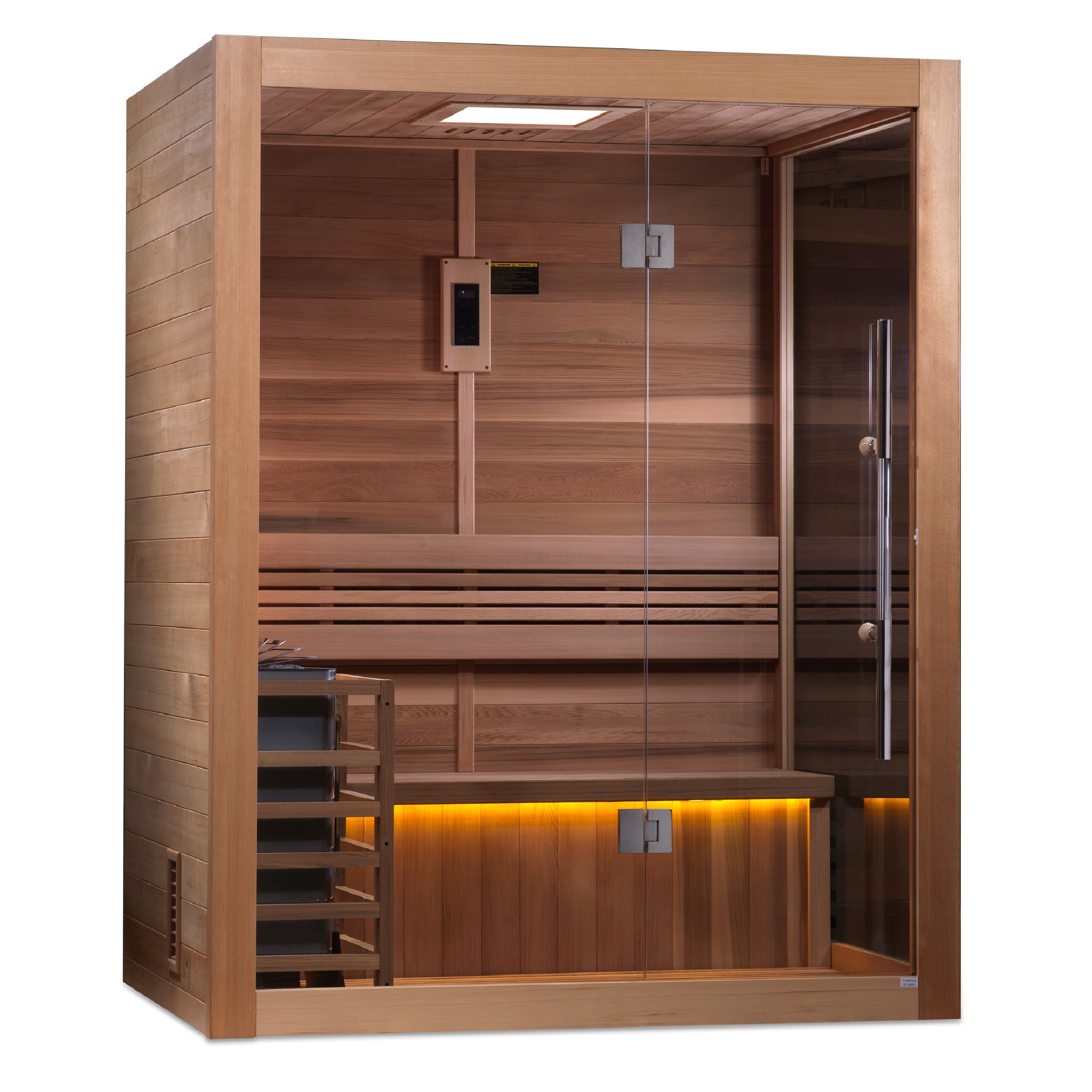 SAUNASNET® Indoor Modern Solid Wood Steam Sauna Glass 15