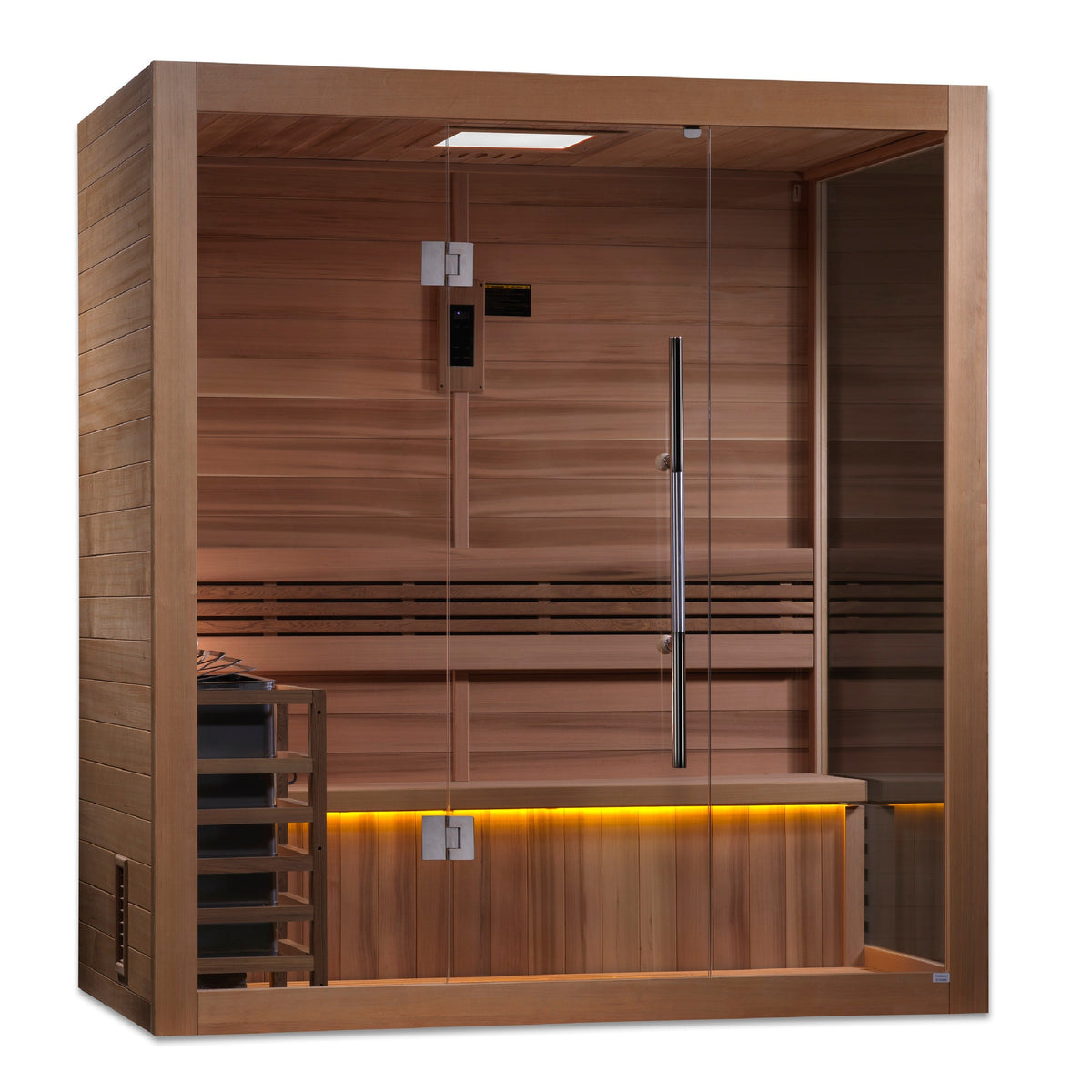 SAUNASNET® Indoor Modern Solid Wood Steam Sauna Glass 15