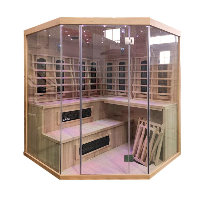 SAUNASNET® Infrared Cabin full spectrum Sauna for Apartment Dual System 04