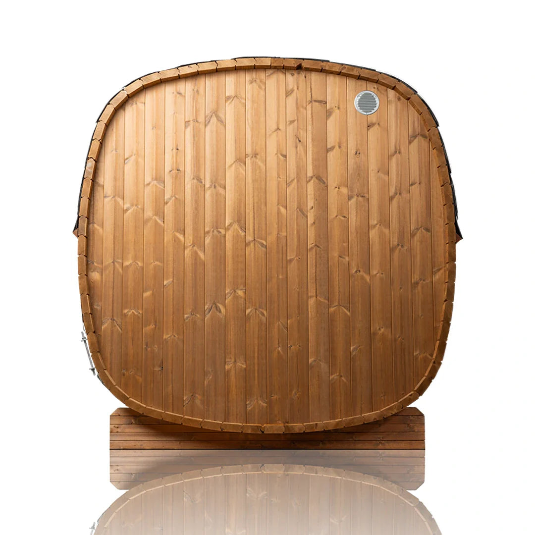 SAUNASNET® Scandinavian Outdoor Cube Sauna Barrel 17