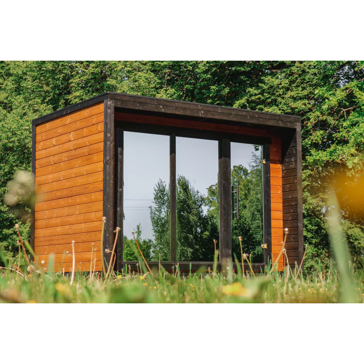 SAUNASNET® Outdoor Cabin Square Sauna Terra 03