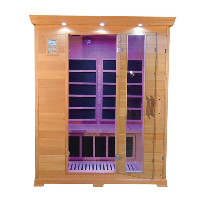 SAUNASNET® Low EMF Indoor Wood Sauna With Carbon Panel Far Infrared 16