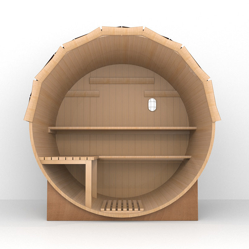 SAUNASNET® Outdoor Fashion Sauna（3-4 Person）Barrel 07