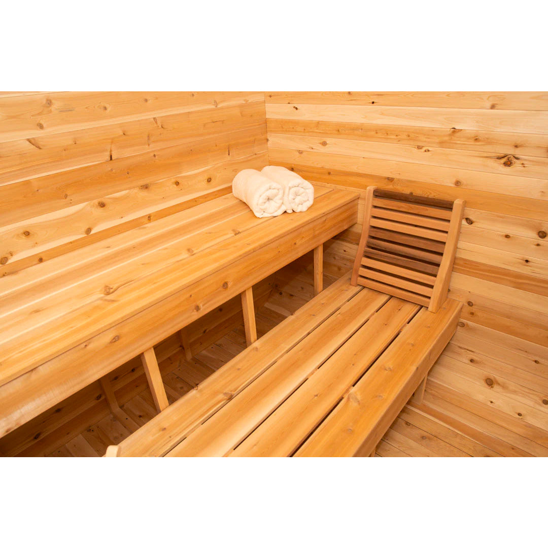 SAUNASNET® Traditional Outdoor Sauna Square 06