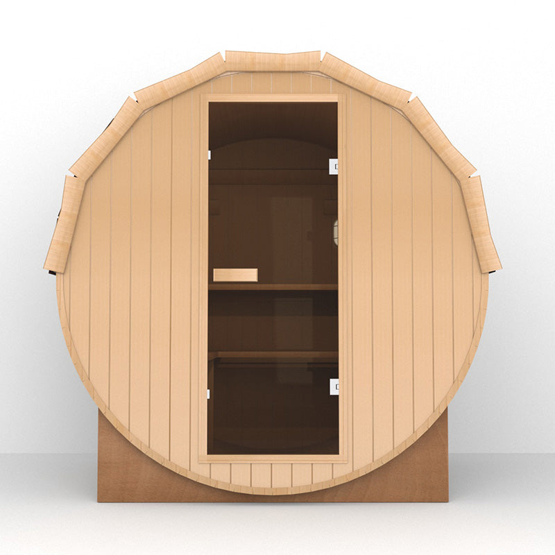 SAUNASNET® Outdoor Fashion Sauna（3-4 Person）Barrel 07