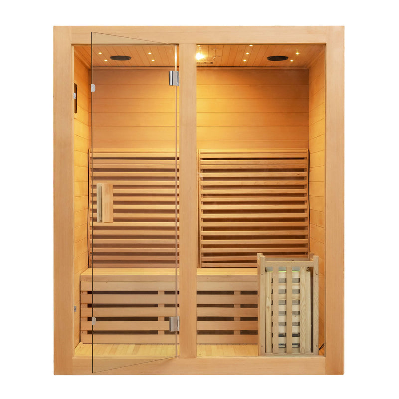 SAUNASNET® Canadian Indoor Ozone Saunas And Steam Room For SPA Center Glass 08