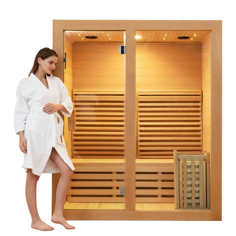 SAUNASNET® Canadian Indoor Ozone Saunas And Steam Room For SPA Center Glass 08