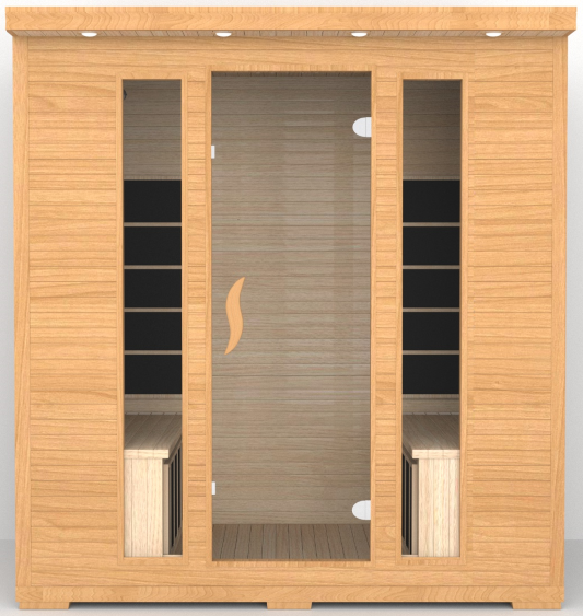 SAUNASNET® Low EMF Indoor Wood Sauna With Carbon Panel Far Infrared 16