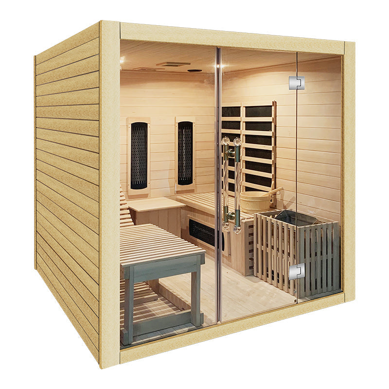 SAUNASNET® Indoor Steam and Far-infrared Sauna Hybrid Sauna 01