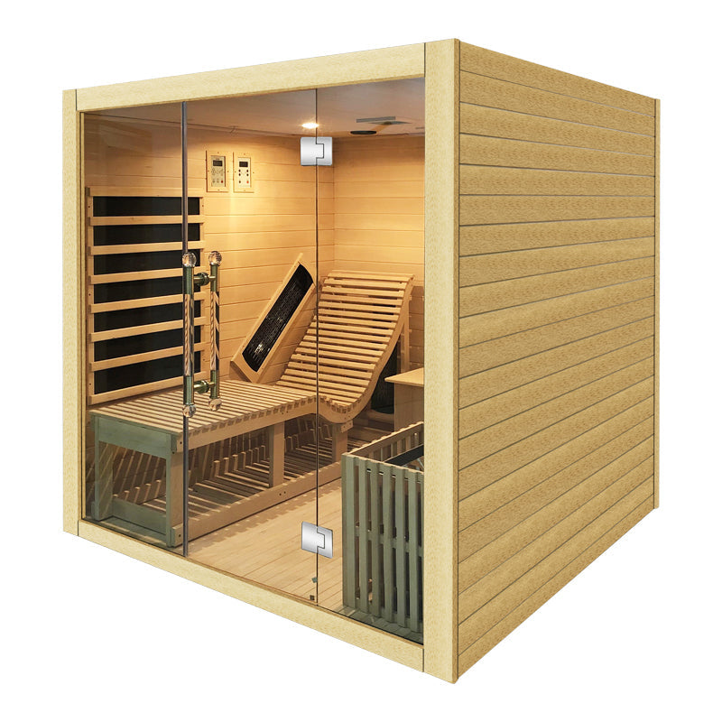 SAUNASNET® Indoor Steam and Far-infrared Sauna Dual System 01