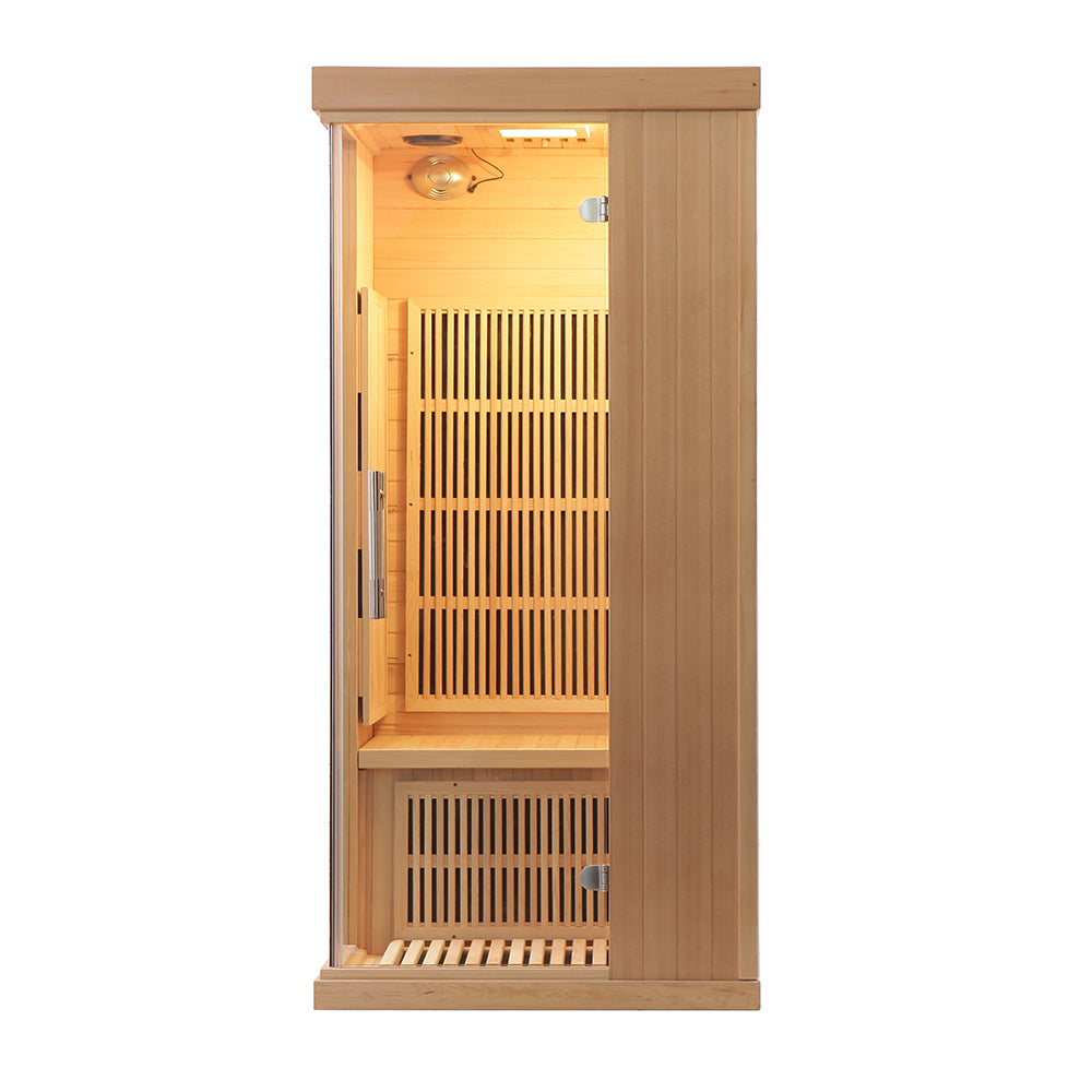 SAUNASNET® Indoor Carbon Heaters Glass Door Sauna Room Far Infrared 09