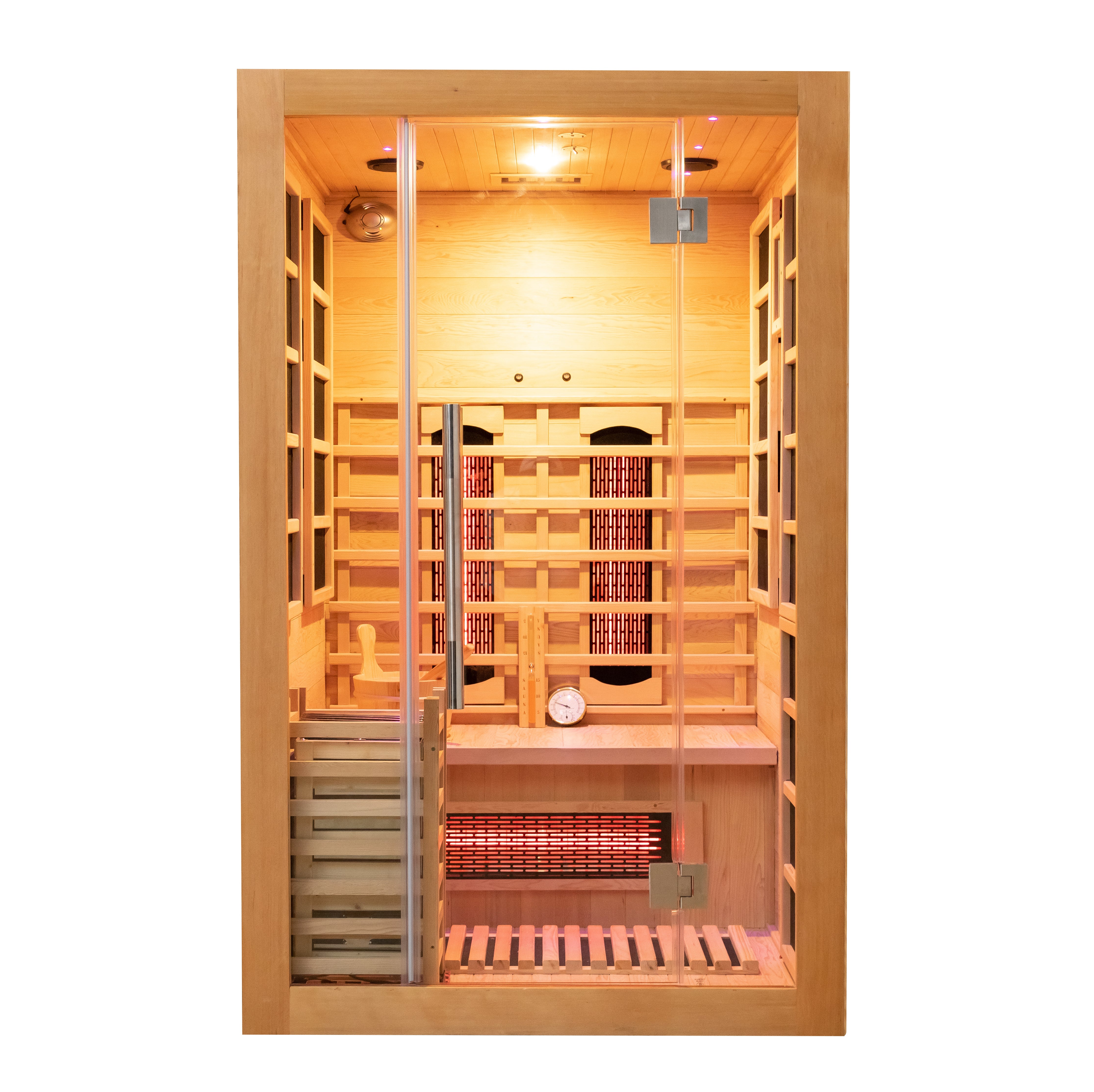 SAUNASNET® Traditional Steam And Far Infrared Indoor Sauna Room Hybrid Sauna 02